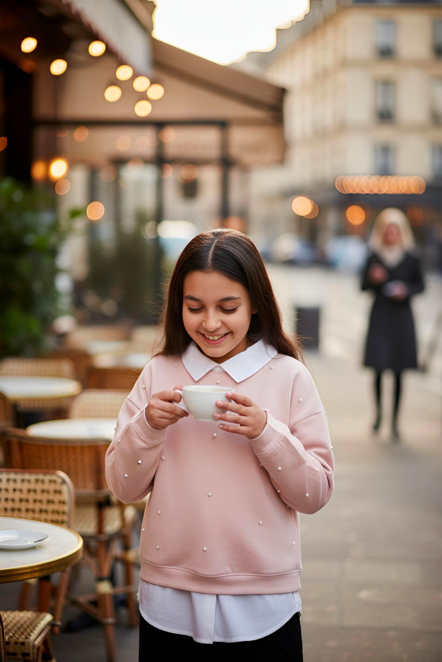 Adaptive Kids Dolman Sleeve Sweatshirt with Back Zipper For Easy Dressing