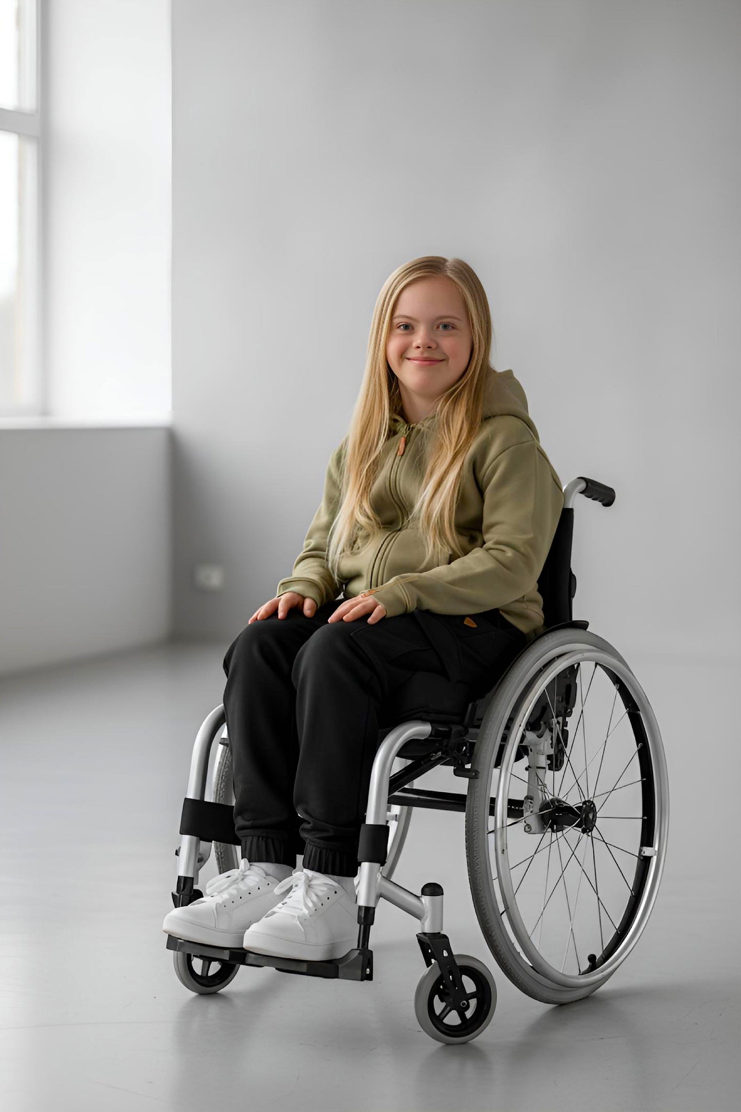 Adaptive Kids Hoodie: Front Magnetic Zipper and Easy-Undressing Sleeves