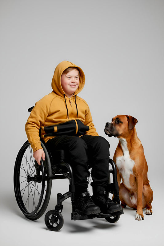 Adaptive Kids Hoodie with Magnetic Zipper & Easy-Undress Sleeves