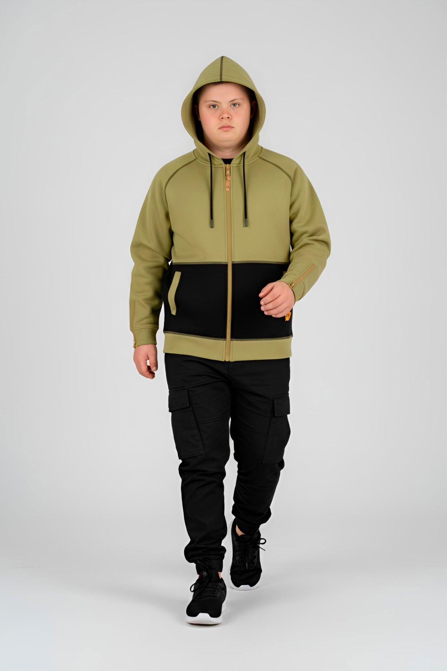 Adaptive Kids Hoodie with Magnetic Zipper & Easy-Undress Sleeves