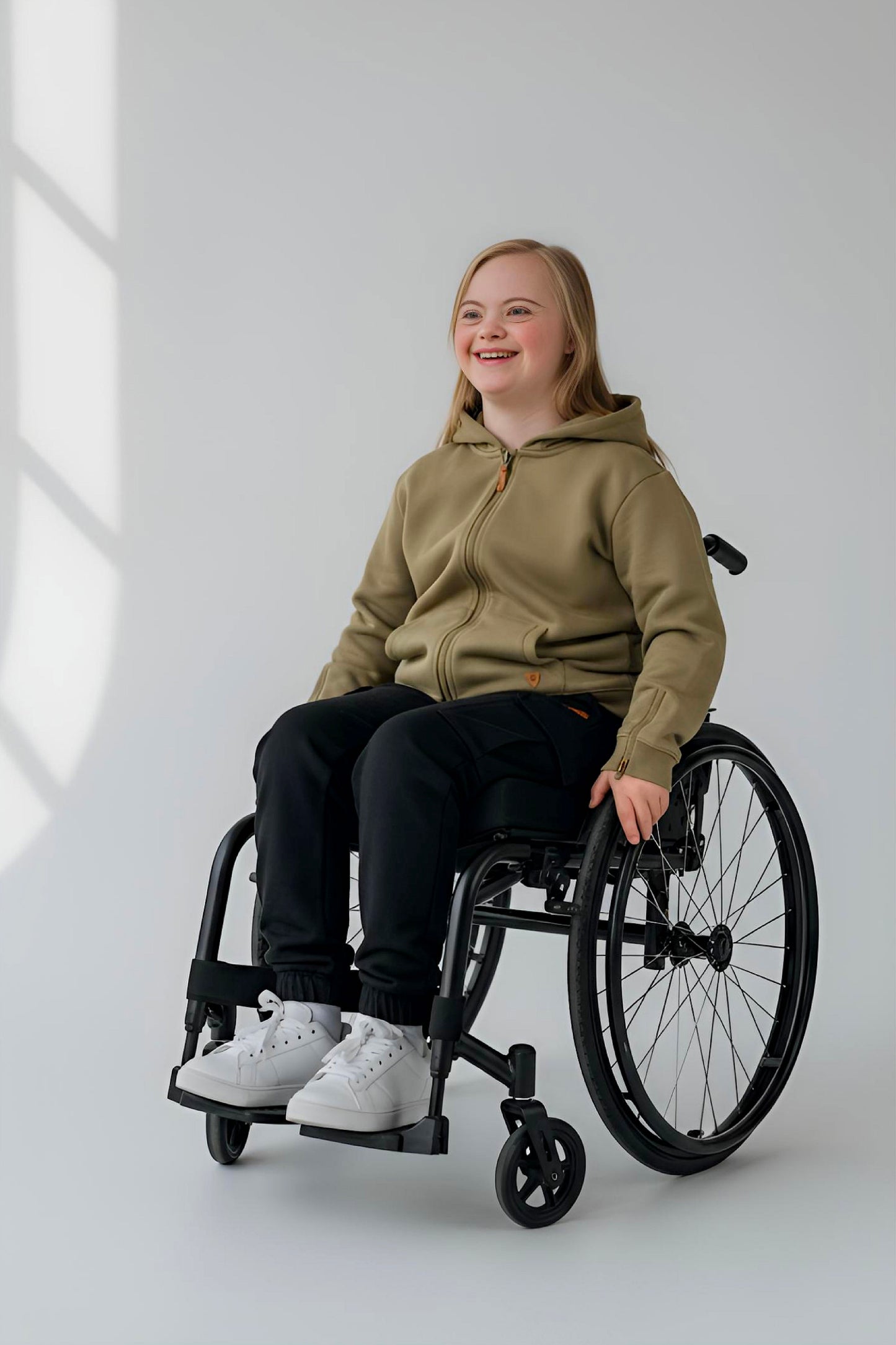 Adaptive Kids Hoodie: Front Magnetic Zipper and Easy-Undressing Sleeves