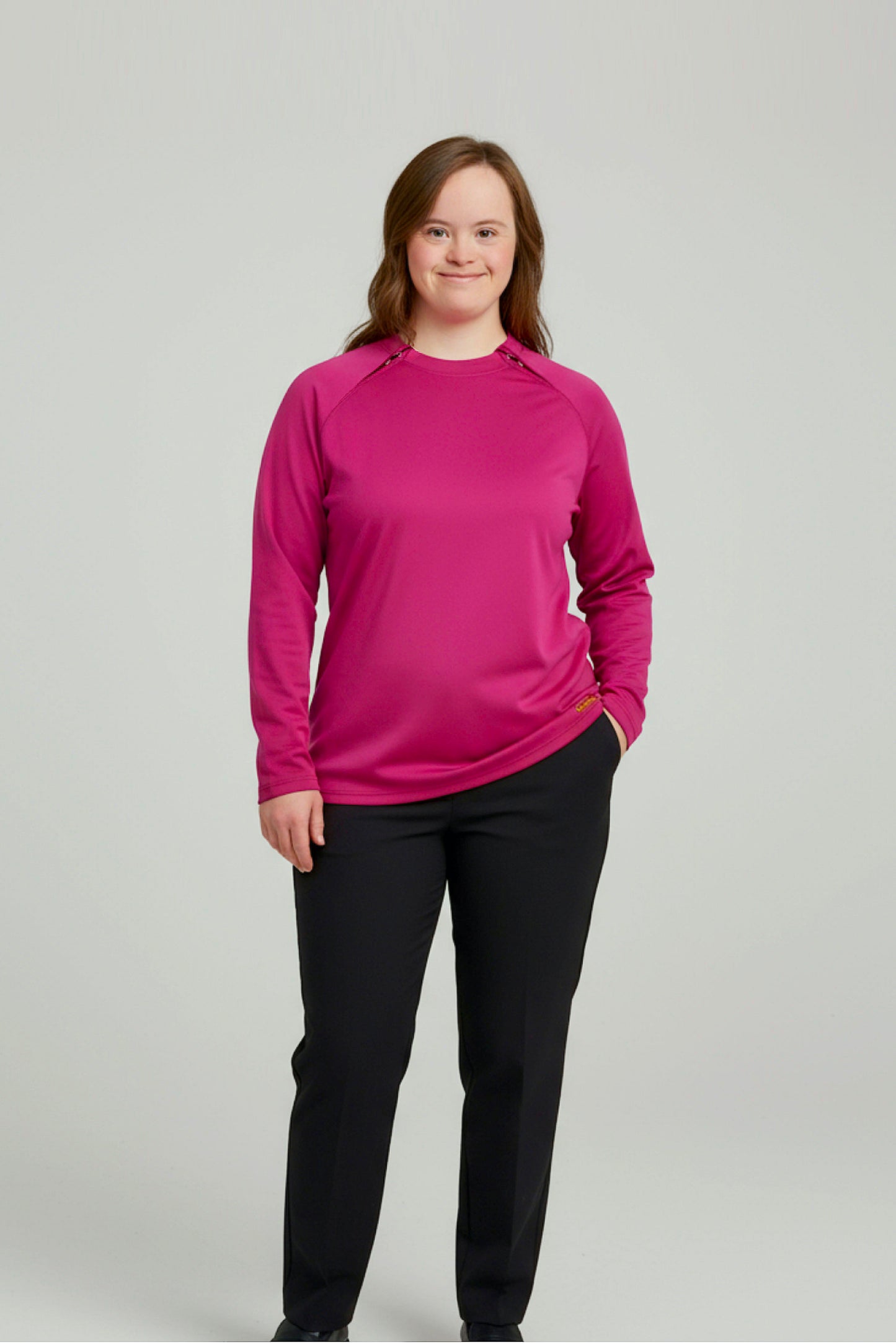 Women's Adaptive Medical Clothing: Comfort and Accessibility Top with Dual Zippers and Invisible Sleeves