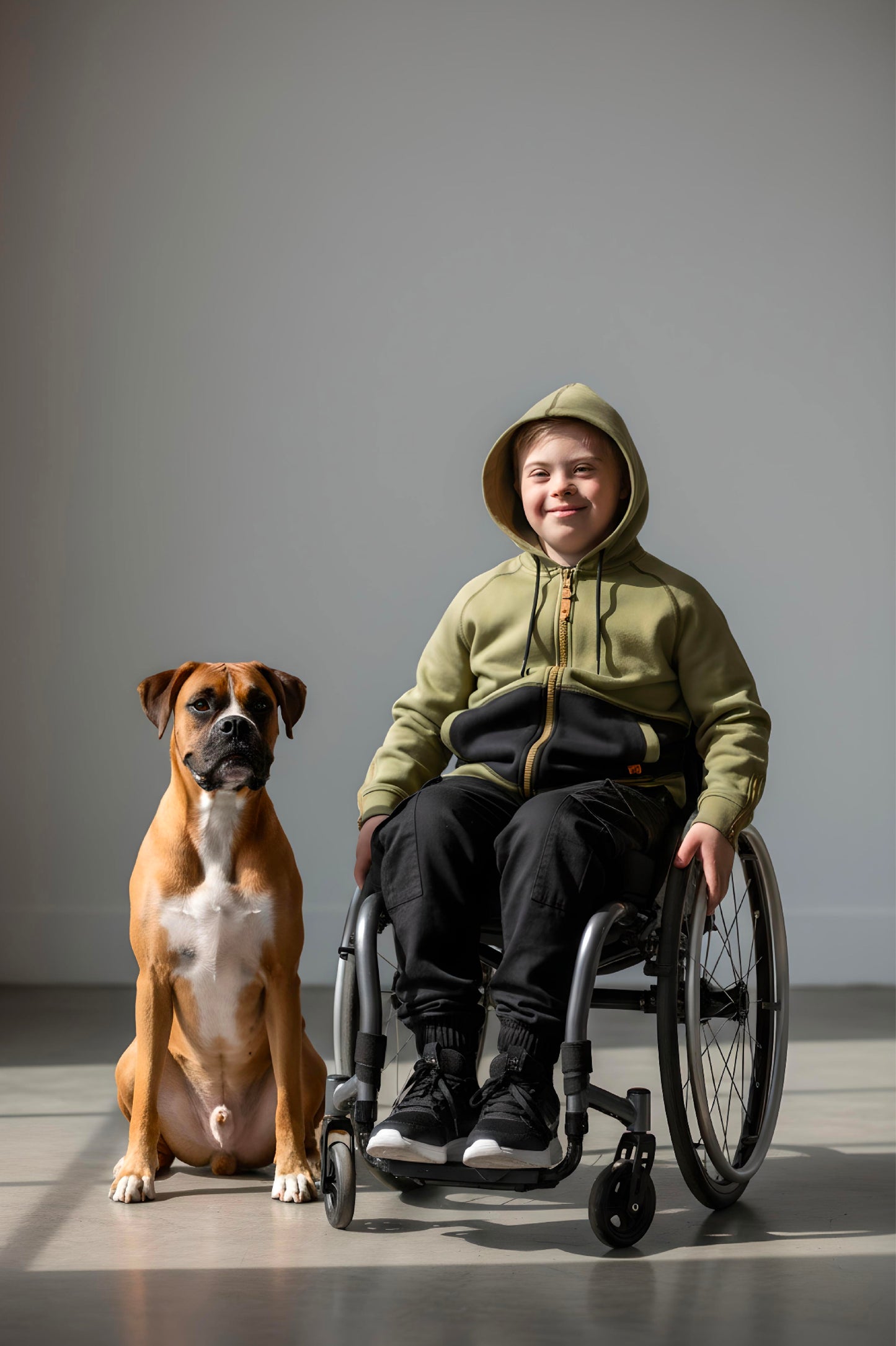 Adaptive Kids Hoodie with Magnetic Zipper & Easy-Undress Sleeves