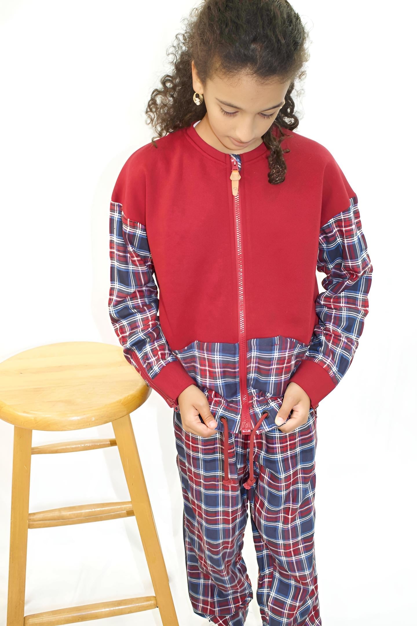 Adaptive Kids Sweatshirt: Magnetic Zipper, Easy-Undressing Sleeves