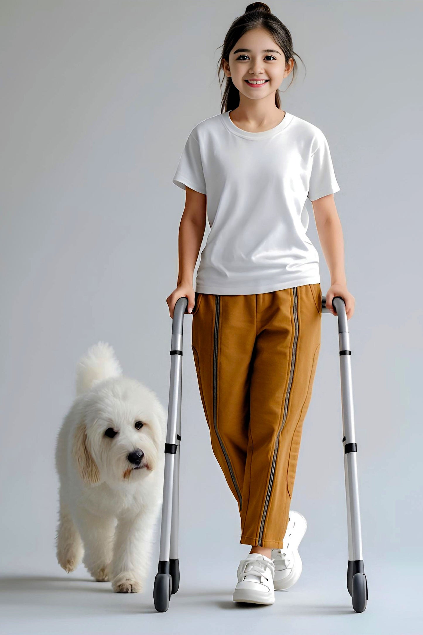 Adaptive Kids Sweatpants with Full-Leg Zippers for Easy Undressing