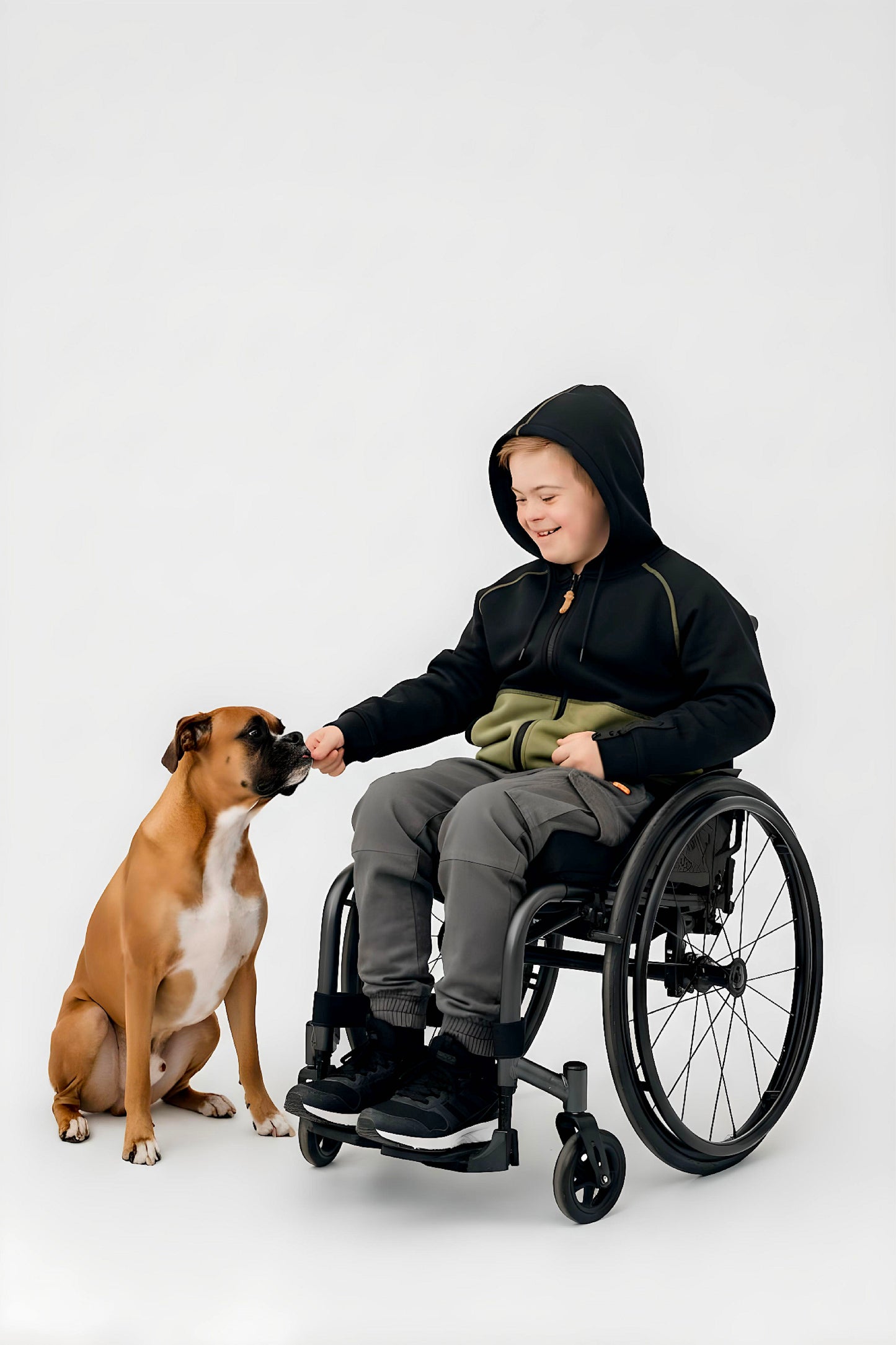 Adaptive Kids Hoodie with Magnetic Zipper & Easy-Undress Sleeves