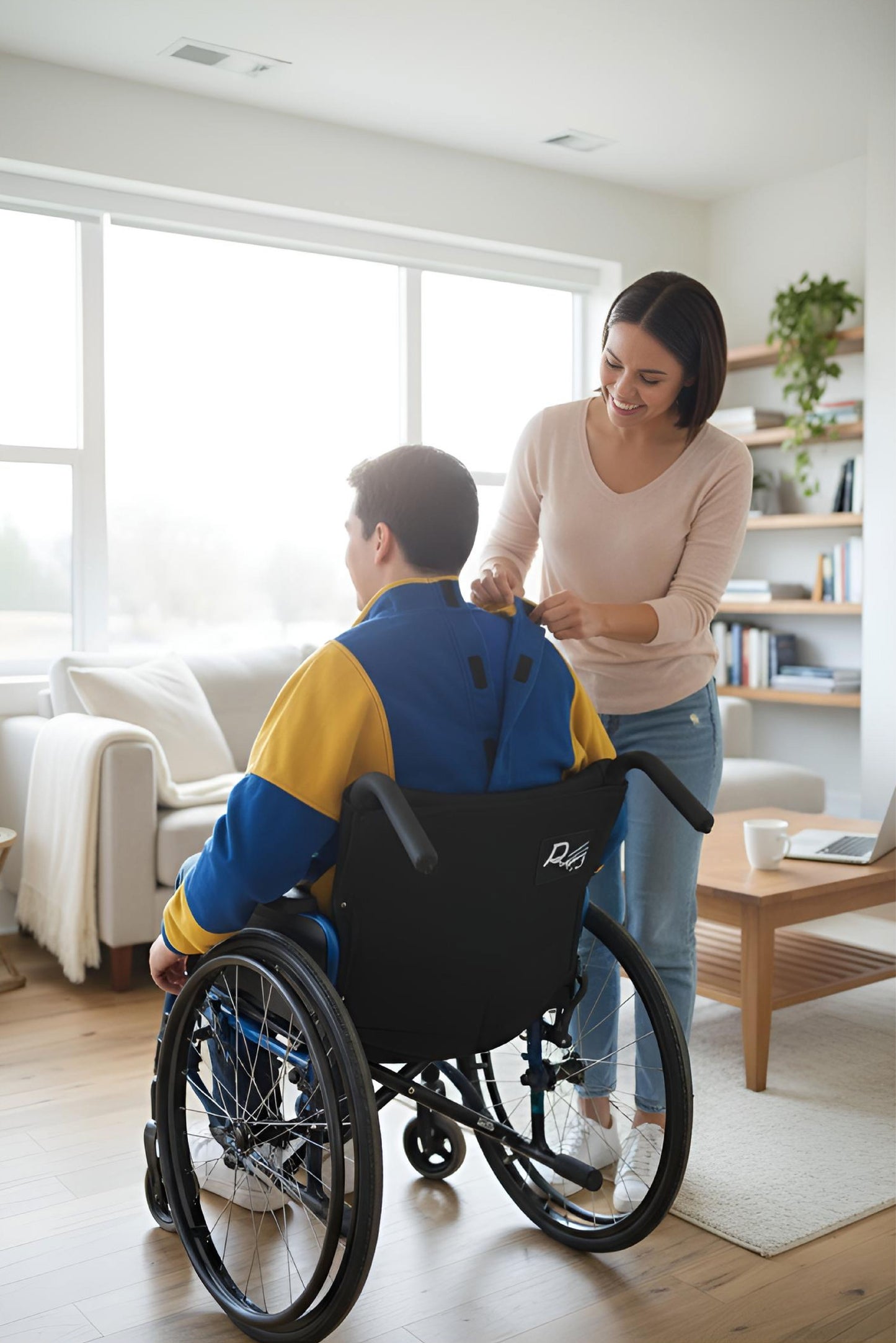 Easy-Wear Adaptive Unisex Poncho for Kids and Teens