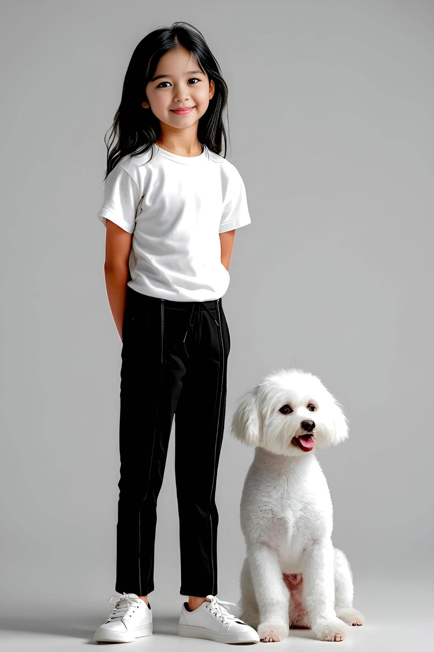 Adaptive Kids Sweatpants with Full-Leg Zippers for Easy Undressing
