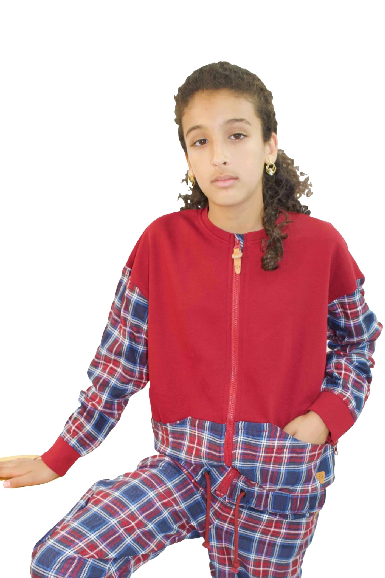 Adaptive Kids Sweatshirt: Magnetic Zipper, Easy-Undressing Sleeves