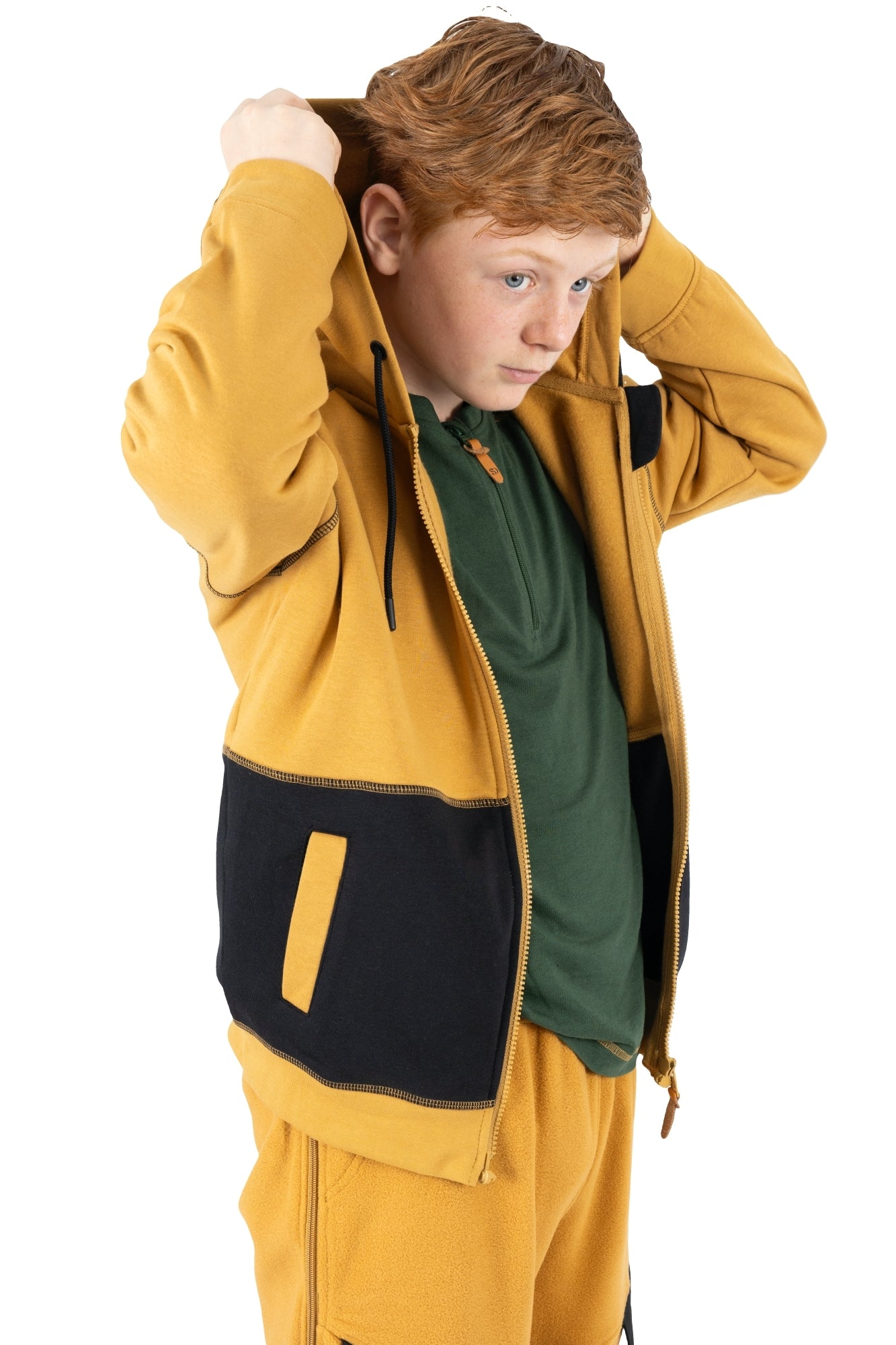 Adaptive Kids Hoodie with Magnetic Zipper & Easy-Undress Sleeves