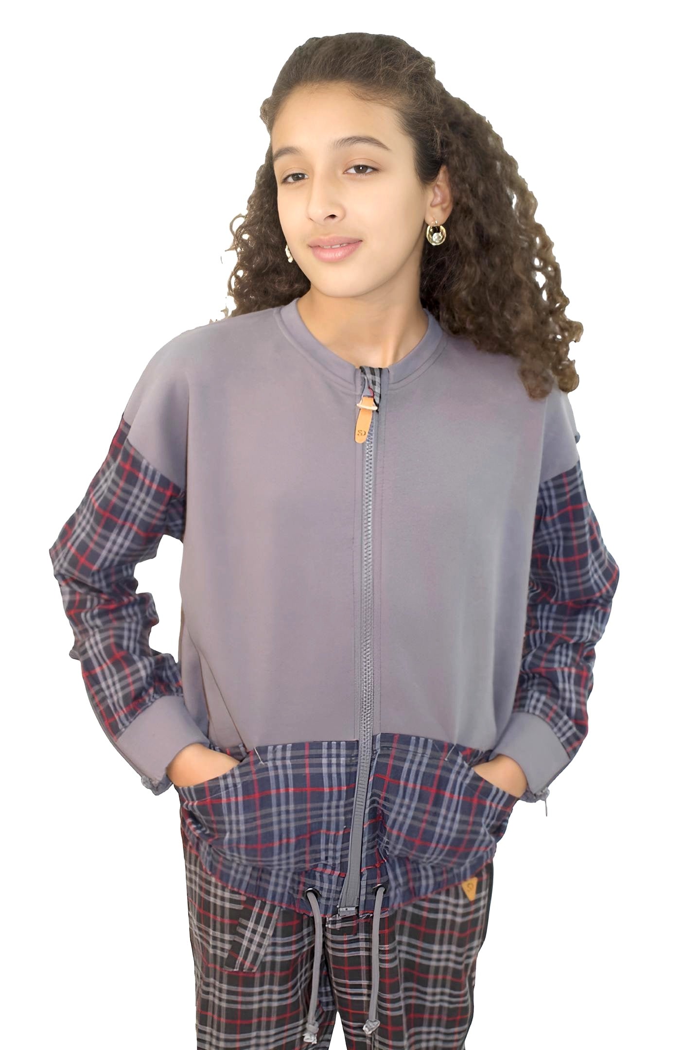 Adaptive Kids Sweatshirt: Magnetic Zipper, Easy-Undressing Sleeves