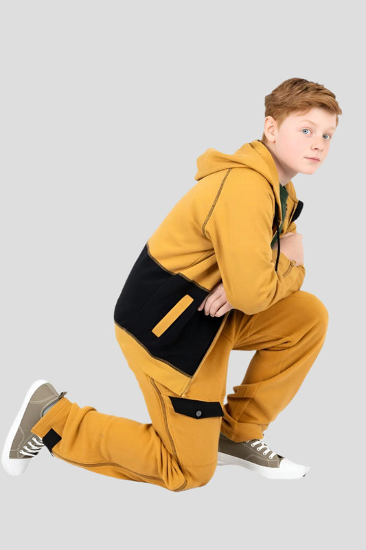 Adaptive Kids Polar Pants: Adjustable Waist, Full Side Zipper for Easy Undressing