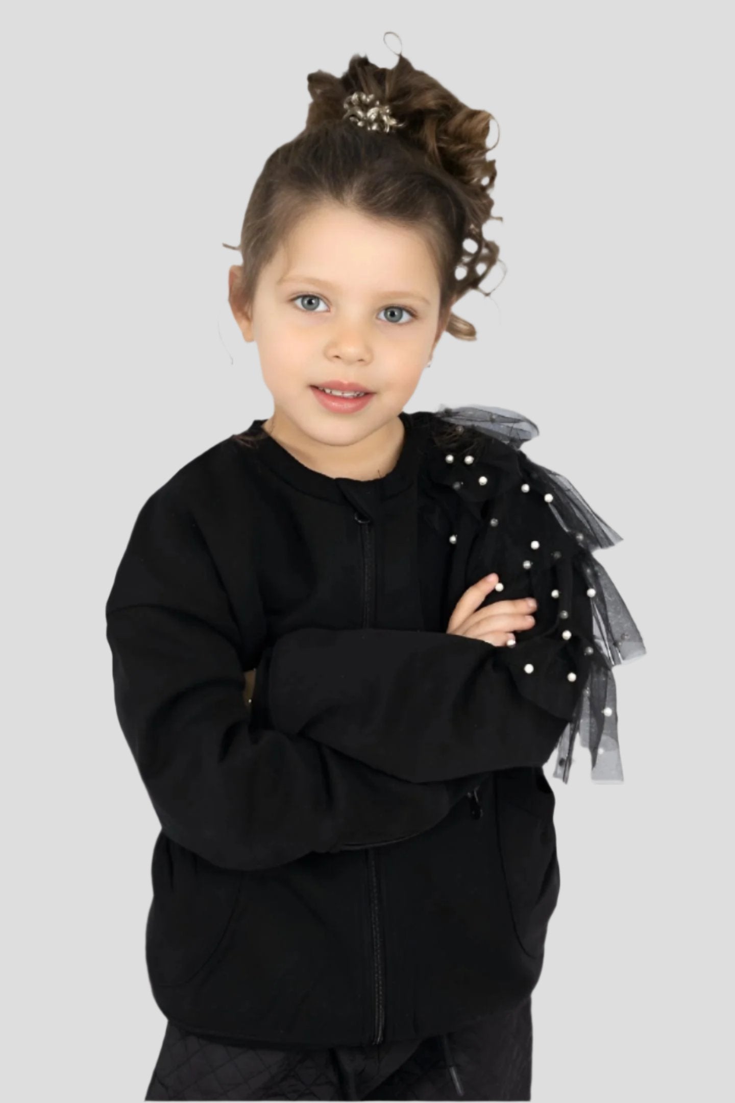 Adaptive Kids Dolman Sleeve Sweatshirt, with Magnetic Zipper & Sleeve Easy Undressing