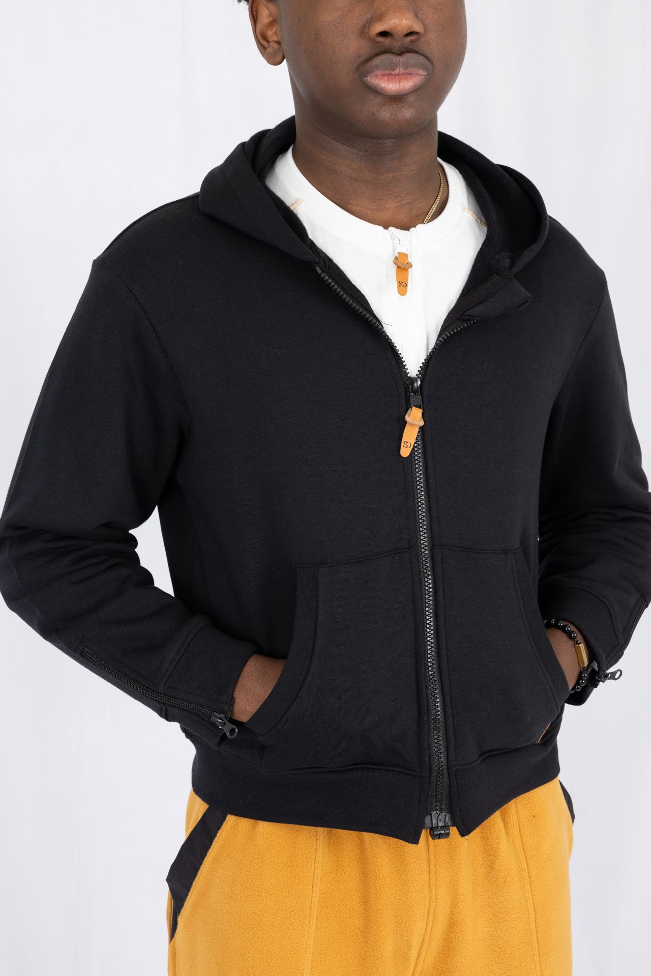 Adaptive Kids Hoodie: Front Magnetic Zipper and Easy-Undressing Sleeves