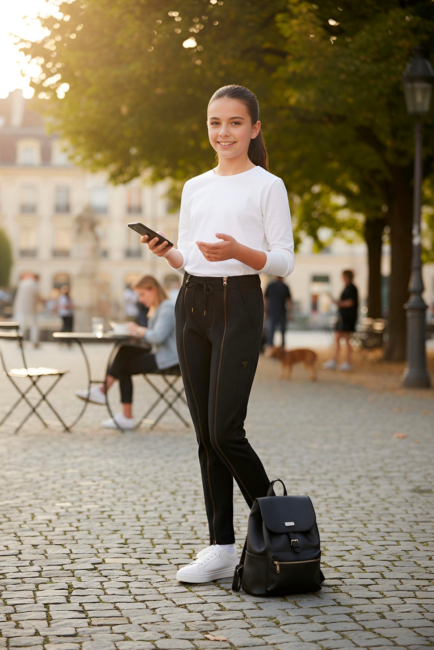 Adaptive Kids Sweatpants with Full-Leg Zippers for Easy Undressing