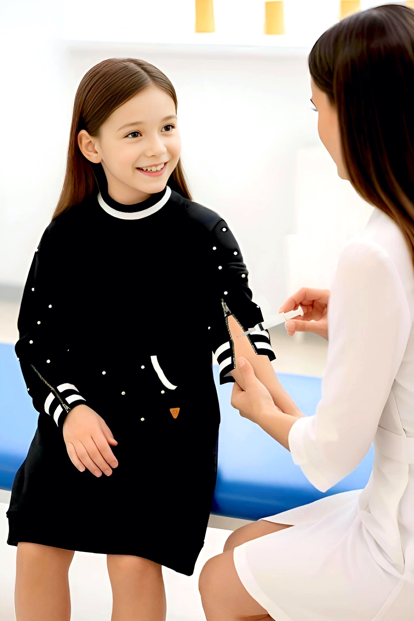 Adaptive Kids Classic Dress: Back Zipper, Front Cargo Pocket, Easy-Undressing Sleeves