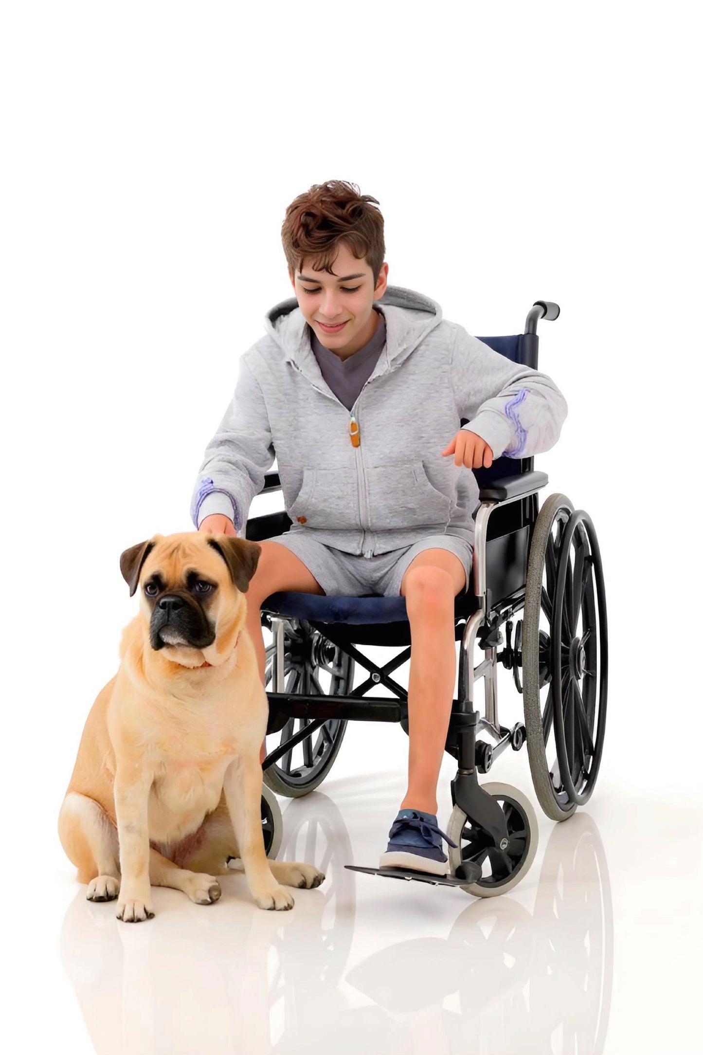 Adaptive Kids Hoodie: Front Magnetic Zipper and Easy-Undressing Sleeves