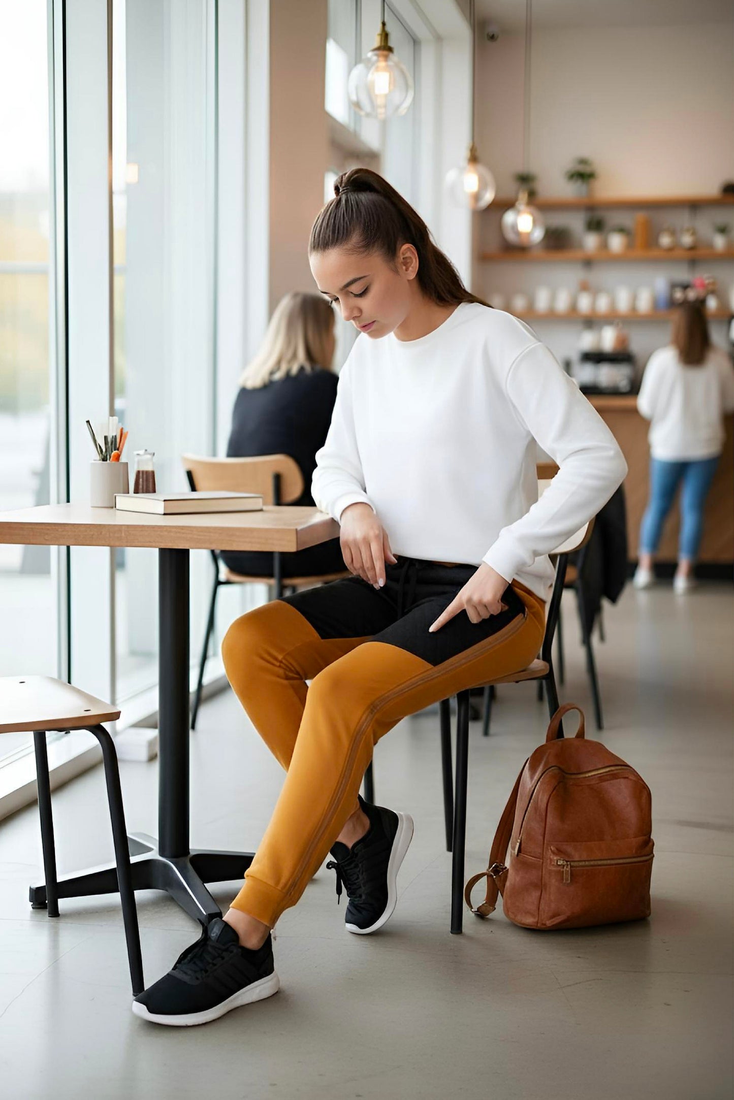 Adaptive Kids Pants with Elastic Waist & Full Side Zipper for Easy Undressing