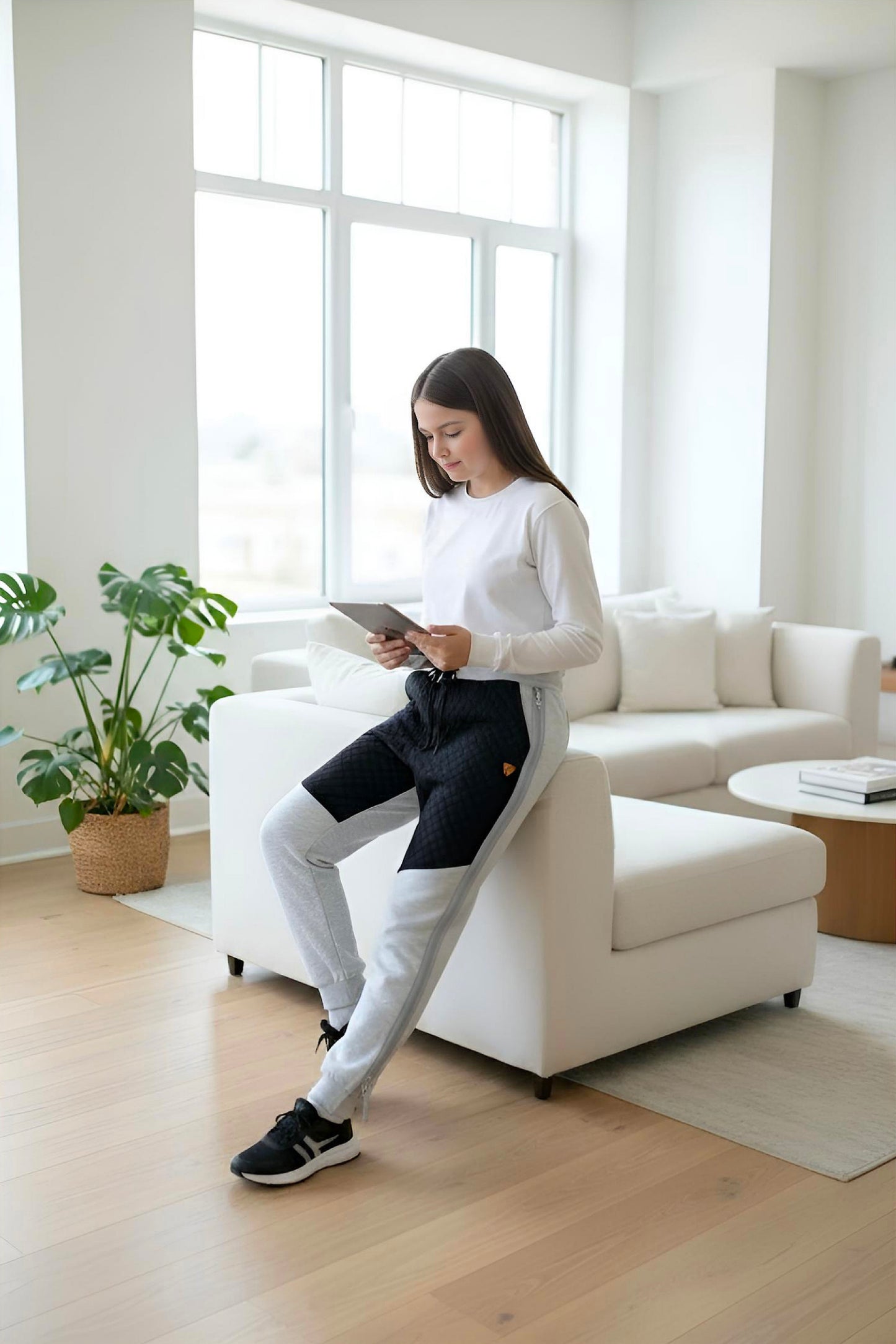 Adaptive Kids Pants with Elastic Waist & Full Side Zipper for Easy Undressing