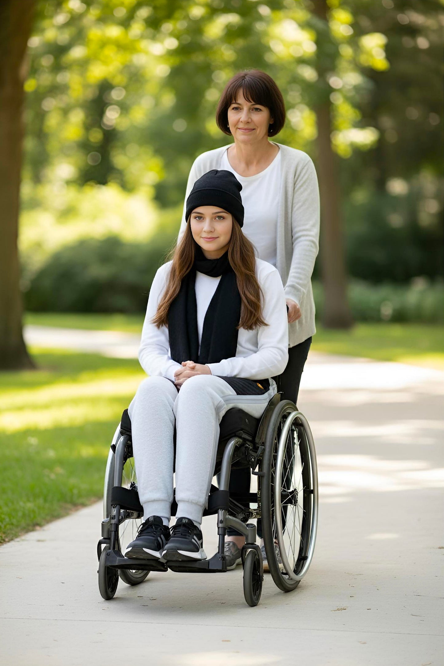 Adaptive Kids Pants with Elastic Waist & Full Side Zipper for Easy Undressing