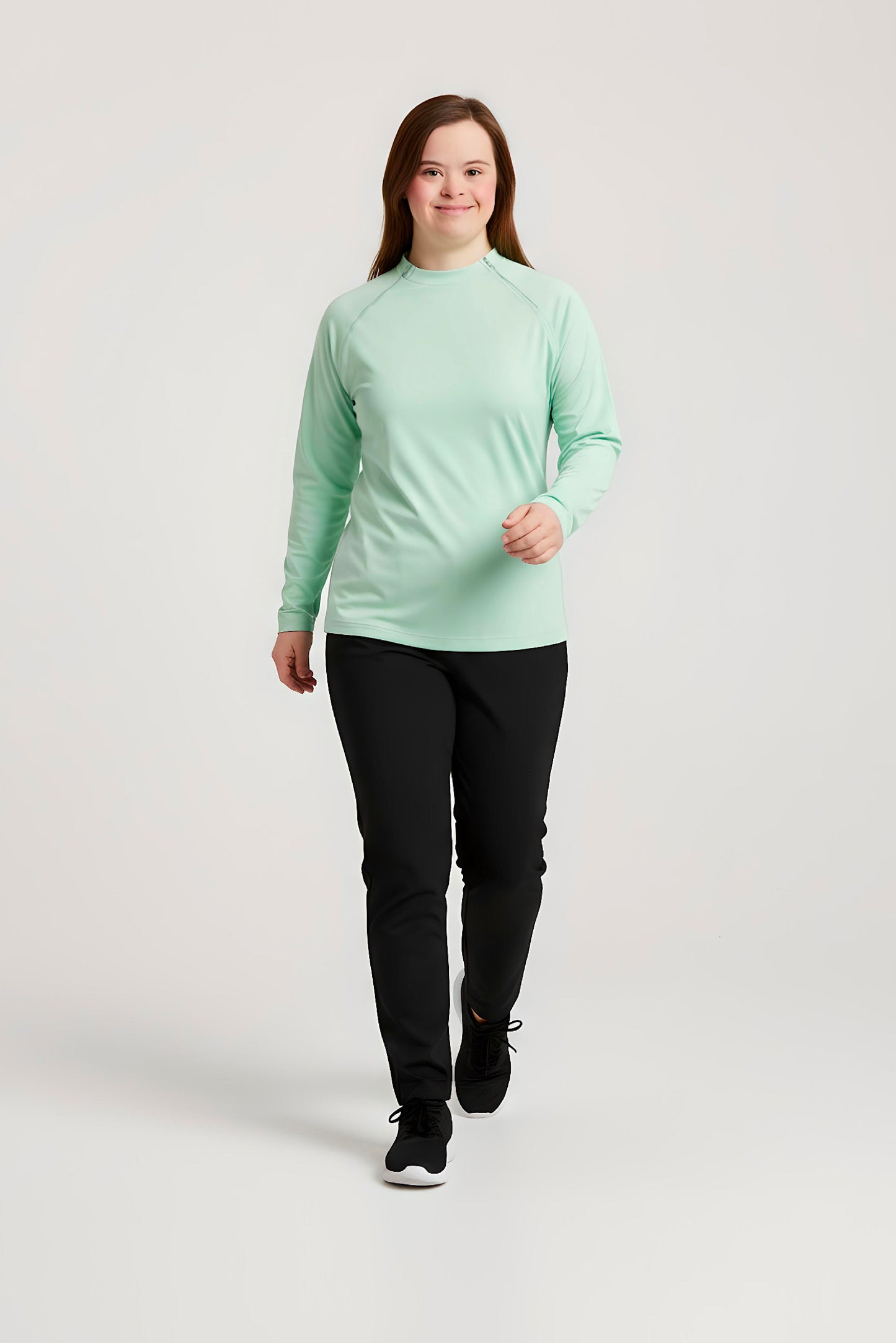 Women's Adaptive Medical Clothing: Comfort and Accessibility Top with Dual Zippers and Invisible Sleeves