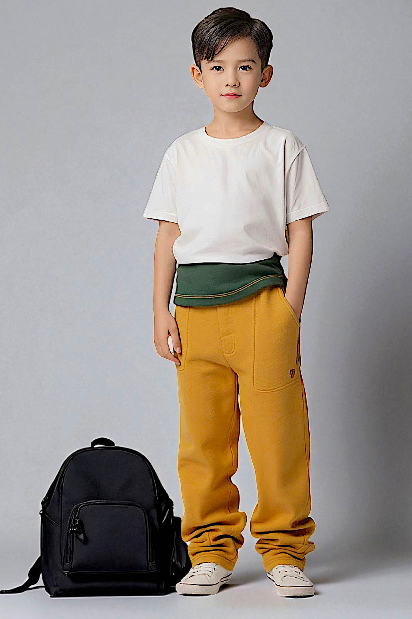 Adaptive Kids Sweatpants: Adjustable Elastic Waist, Zippered Sides for Easy Undressing