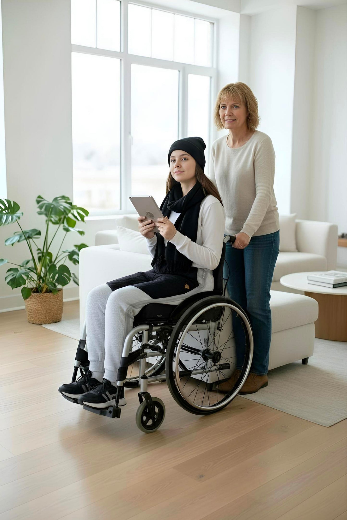 Adaptive Kids Pants with Elastic Waist & Full Side Zipper for Easy Undressing