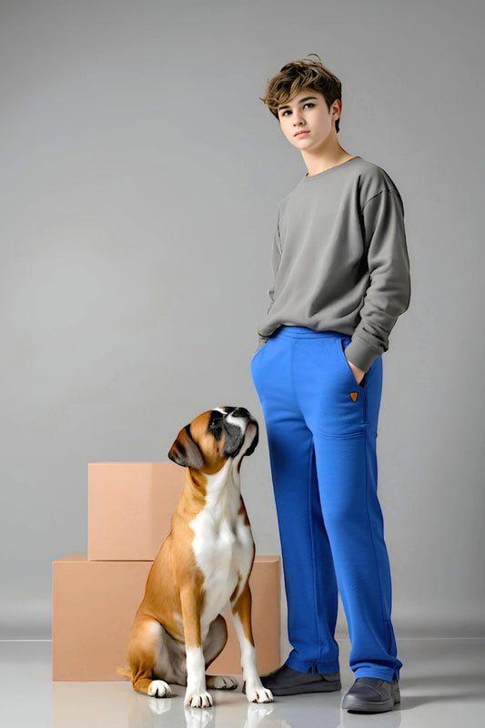 Adaptive Kids Sweatpants: Adjustable Elastic Waist, Zippered Sides for Easy Undressing