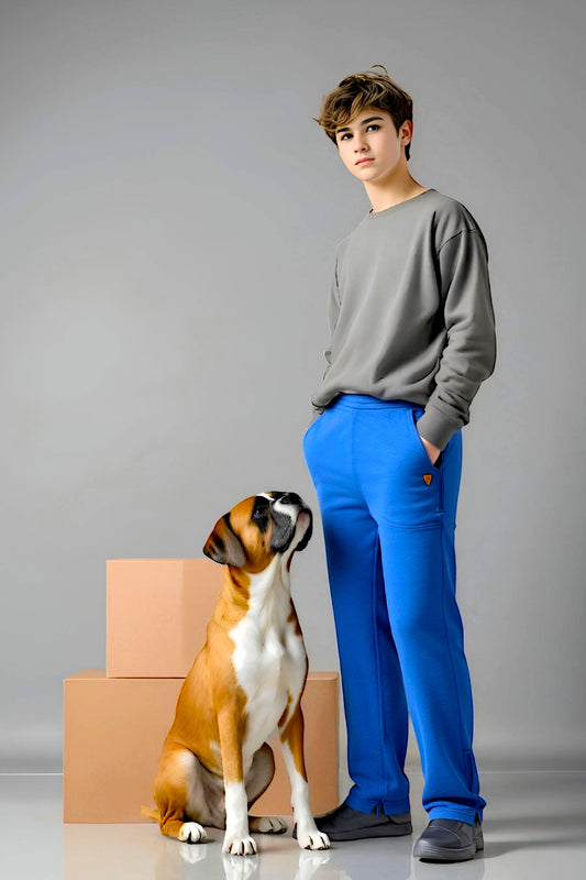 Adaptive Kids Sweatpants: Adjustable Elastic Waist, Zippered Sides for Easy Undressing
