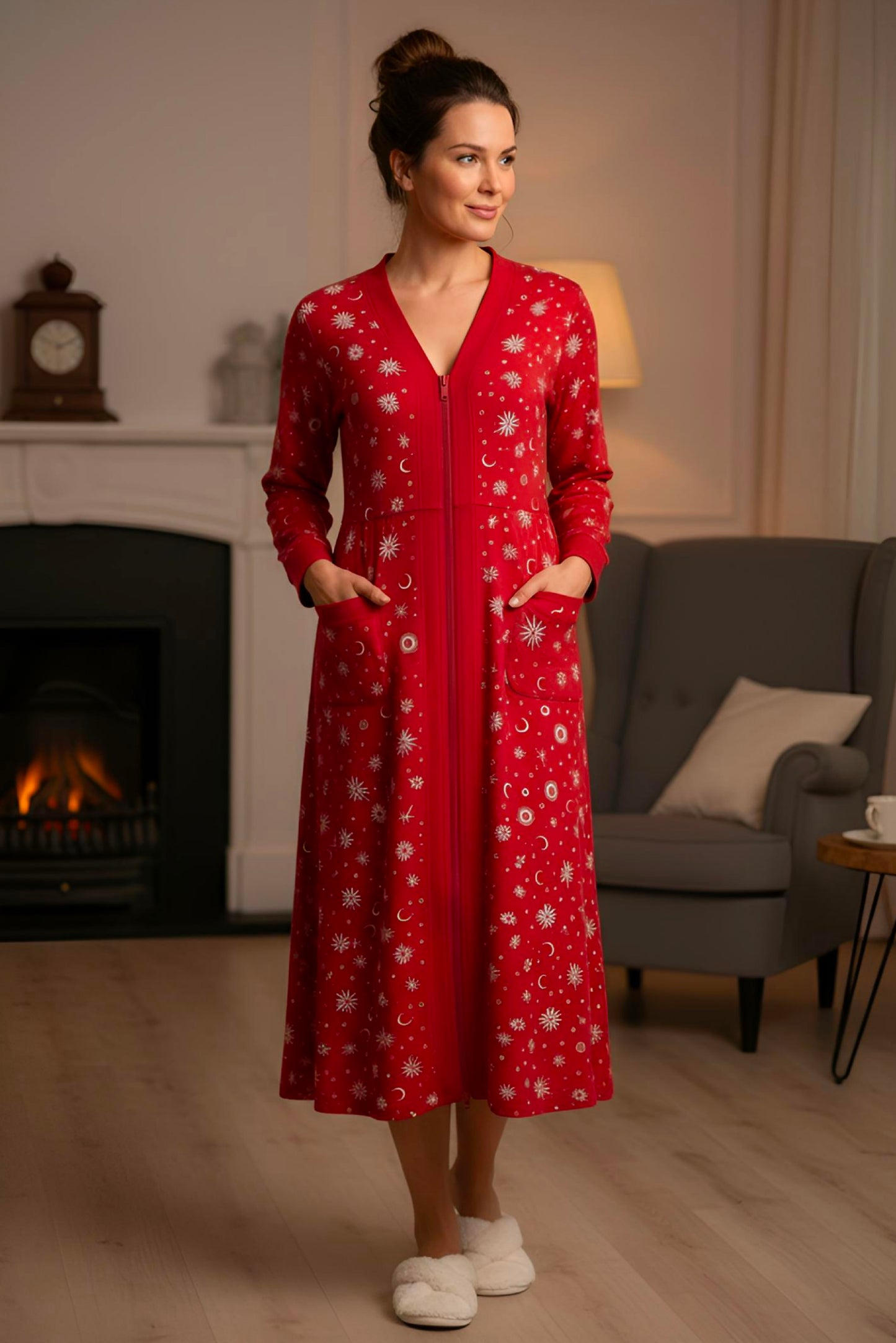 Adaptive Women's Long Pyjamas: with Long Sleeve, Stylish, Practical, and Perfect for Peaceful Nights, Ideal for Adaptive or Medical Needs
