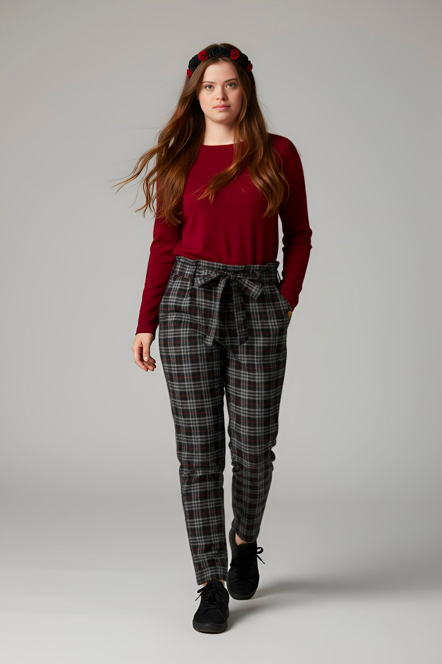 Adaptive Kids Stretch Pants: Elastic Waistband, Full Side Zipper for Easy Undressing