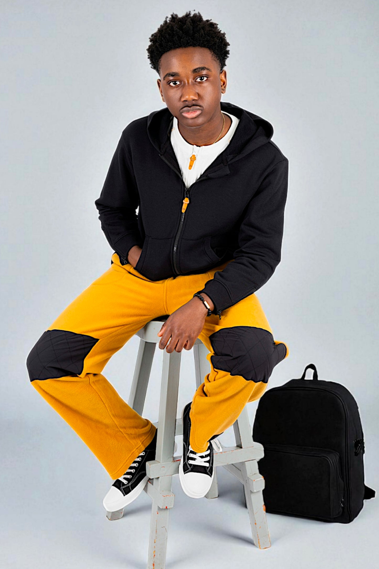 Adaptive Kids Polar Pants, Adjustable Waist, Knee Insert & Full Zipper for Easy Undressing