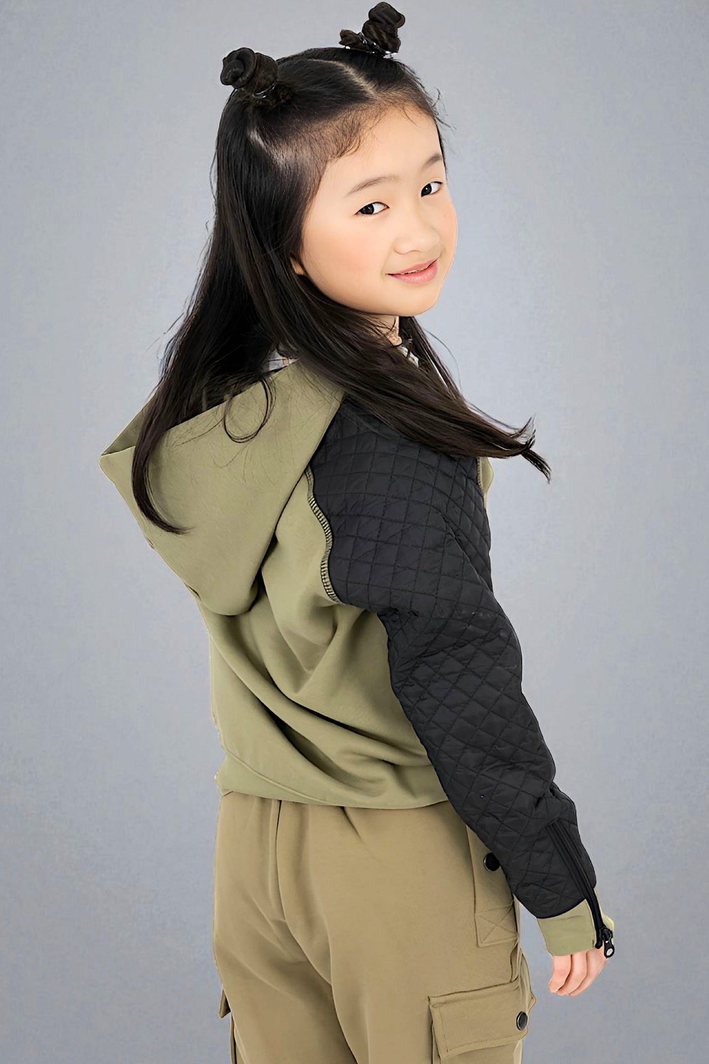Adaptive Kids Hoodie, With Magnetic Zipper For Easy-Undressing, Fashion Sleeve & Pocket