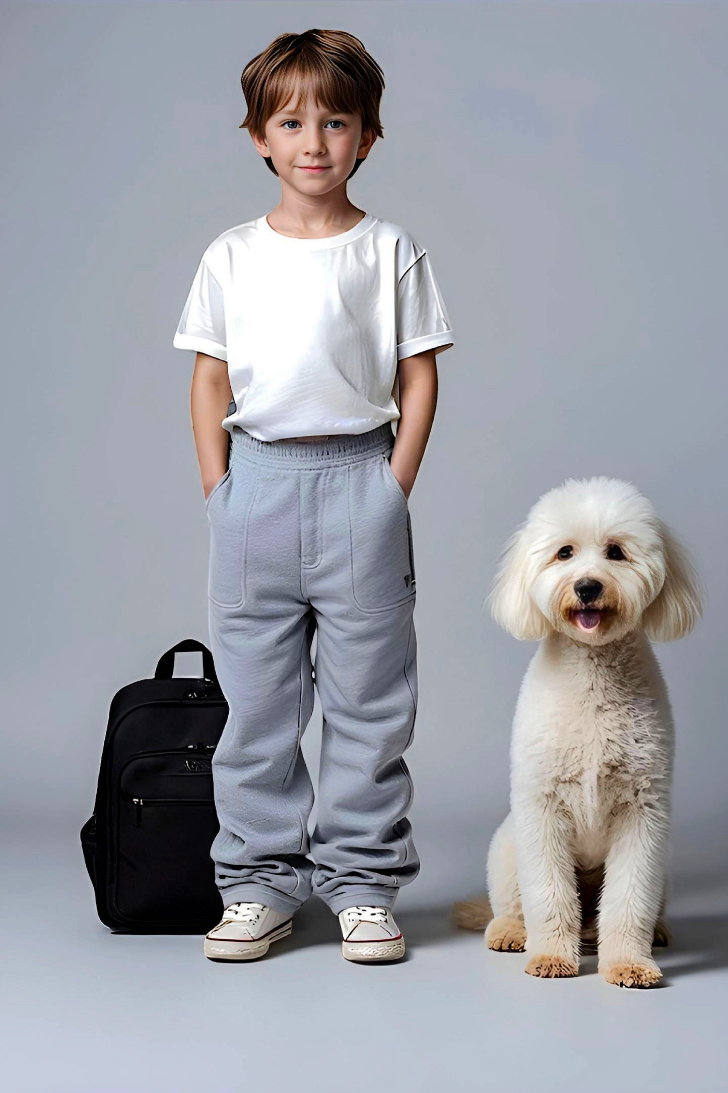 Adaptive Kids Sweatpants: Adjustable Elastic Waist, Zippered Sides for Easy Undressing