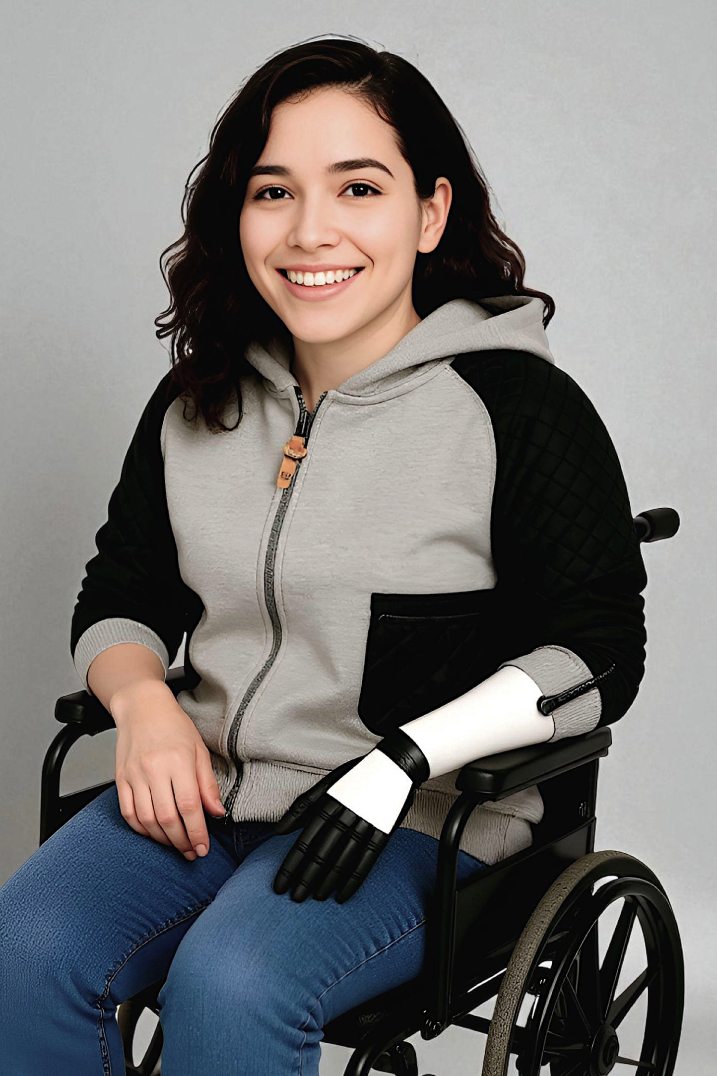 Adaptive Kids Hoodie, With Magnetic Zipper For Easy-Undressing, Fashion Sleeve & Pocket