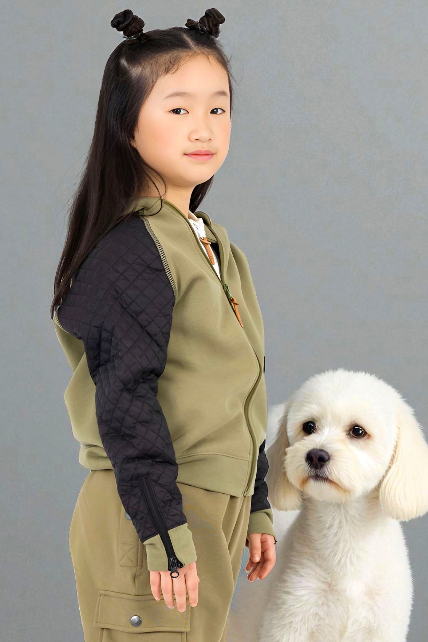 Adaptive Kids Hoodie, With Magnetic Zipper For Easy-Undressing, Fashion Sleeve & Pocket