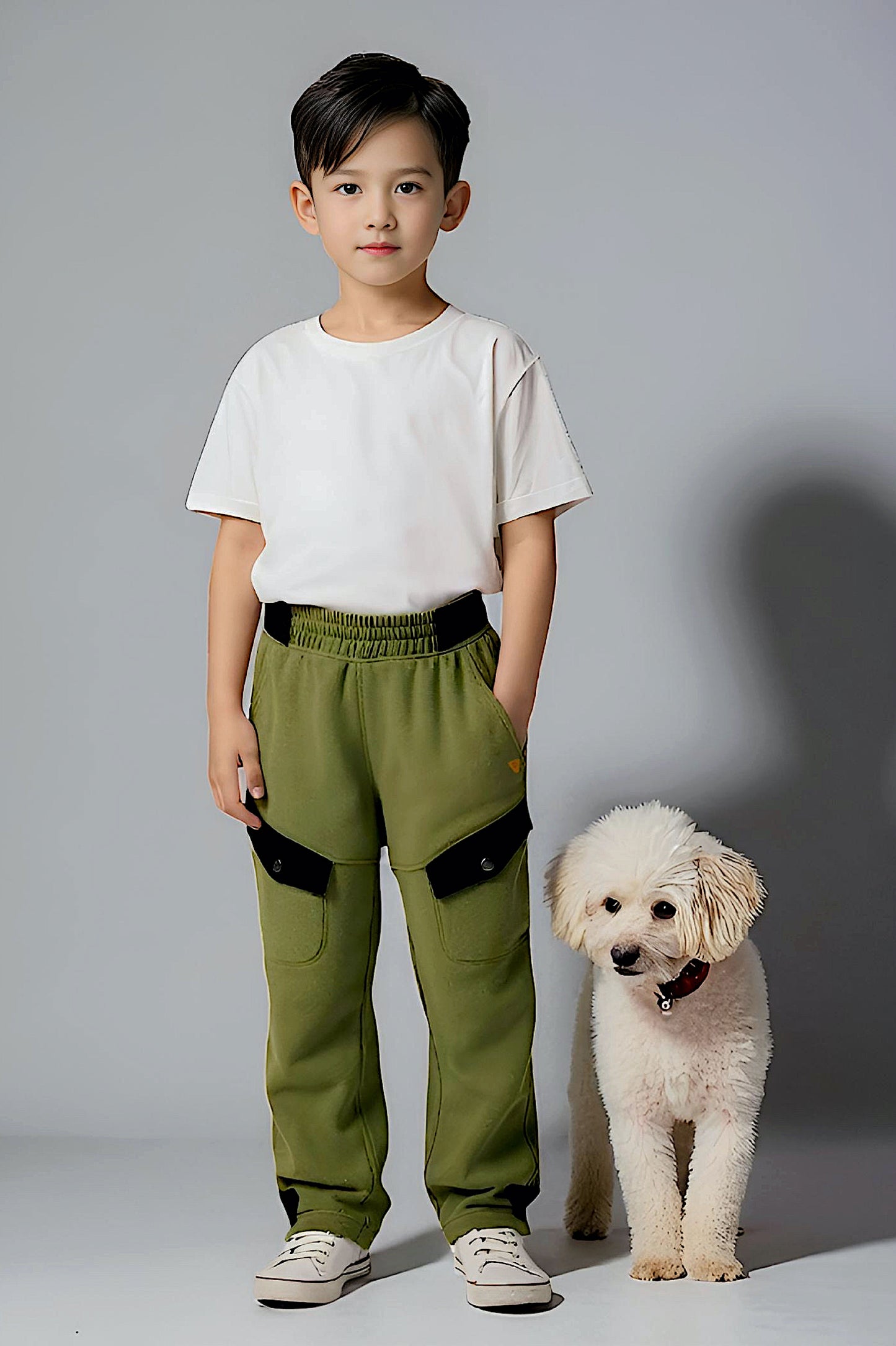 Adaptive Kids Polar Pants: Adjustable Waist, Full Side Zipper for Easy Undressing