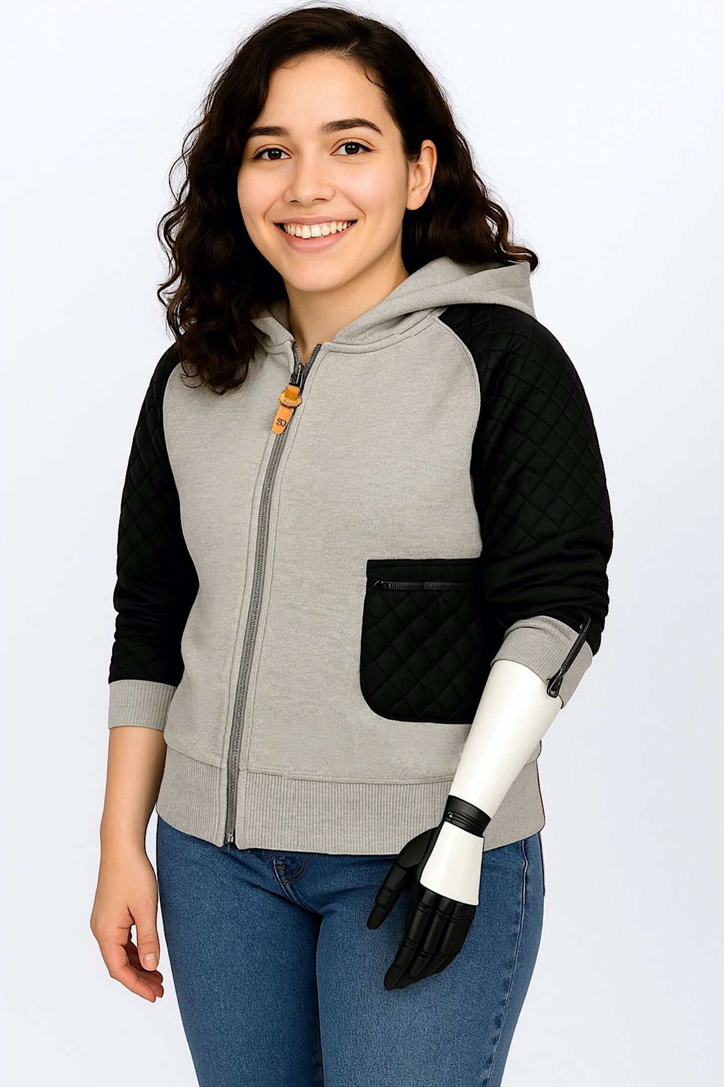 Adaptive Kids Hoodie, With Magnetic Zipper For Easy-Undressing, Fashion Sleeve & Pocket
