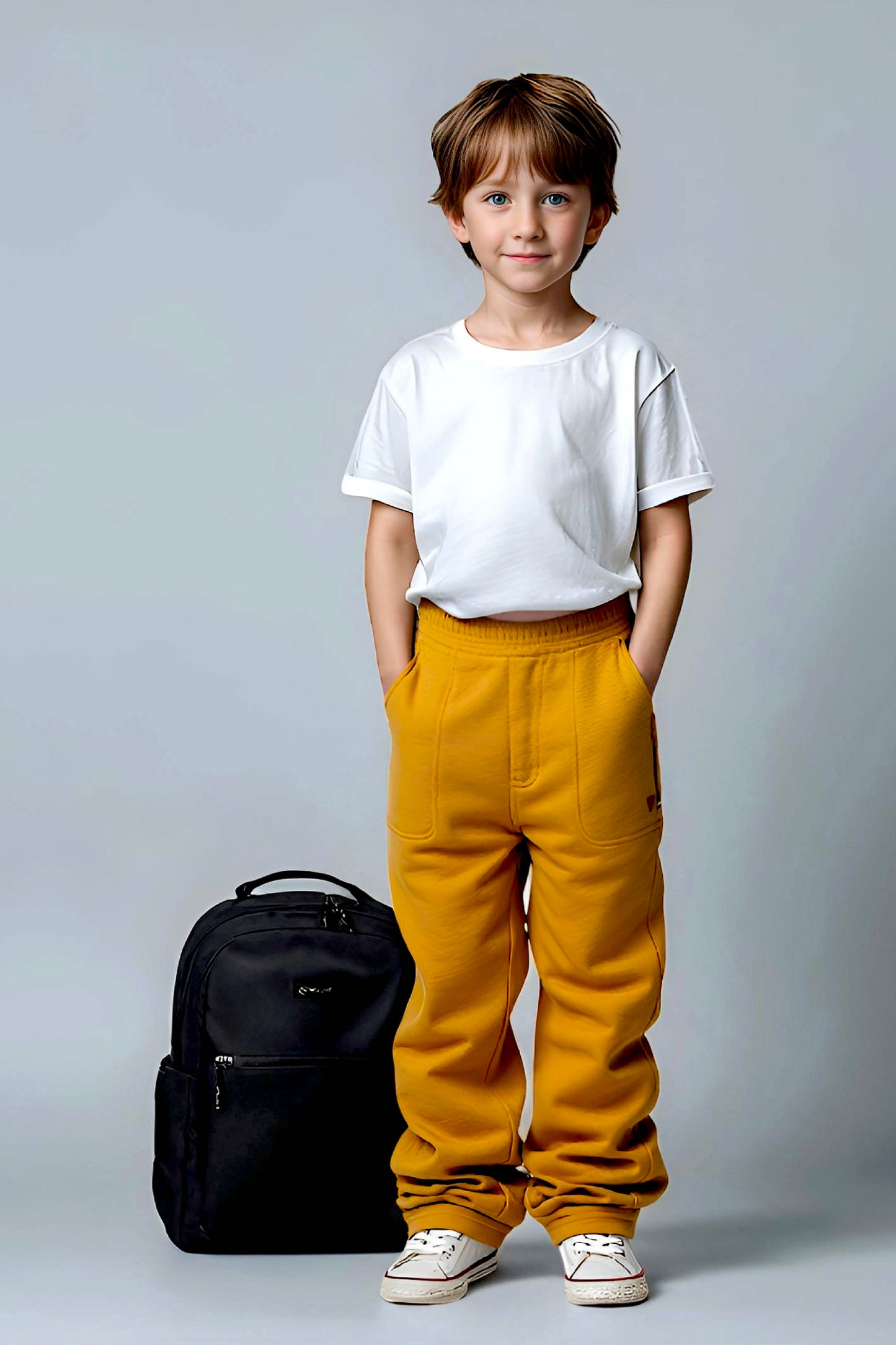 Adaptive Kids Sweatpants: Adjustable Elastic Waist, Zippered Sides for Easy Undressing