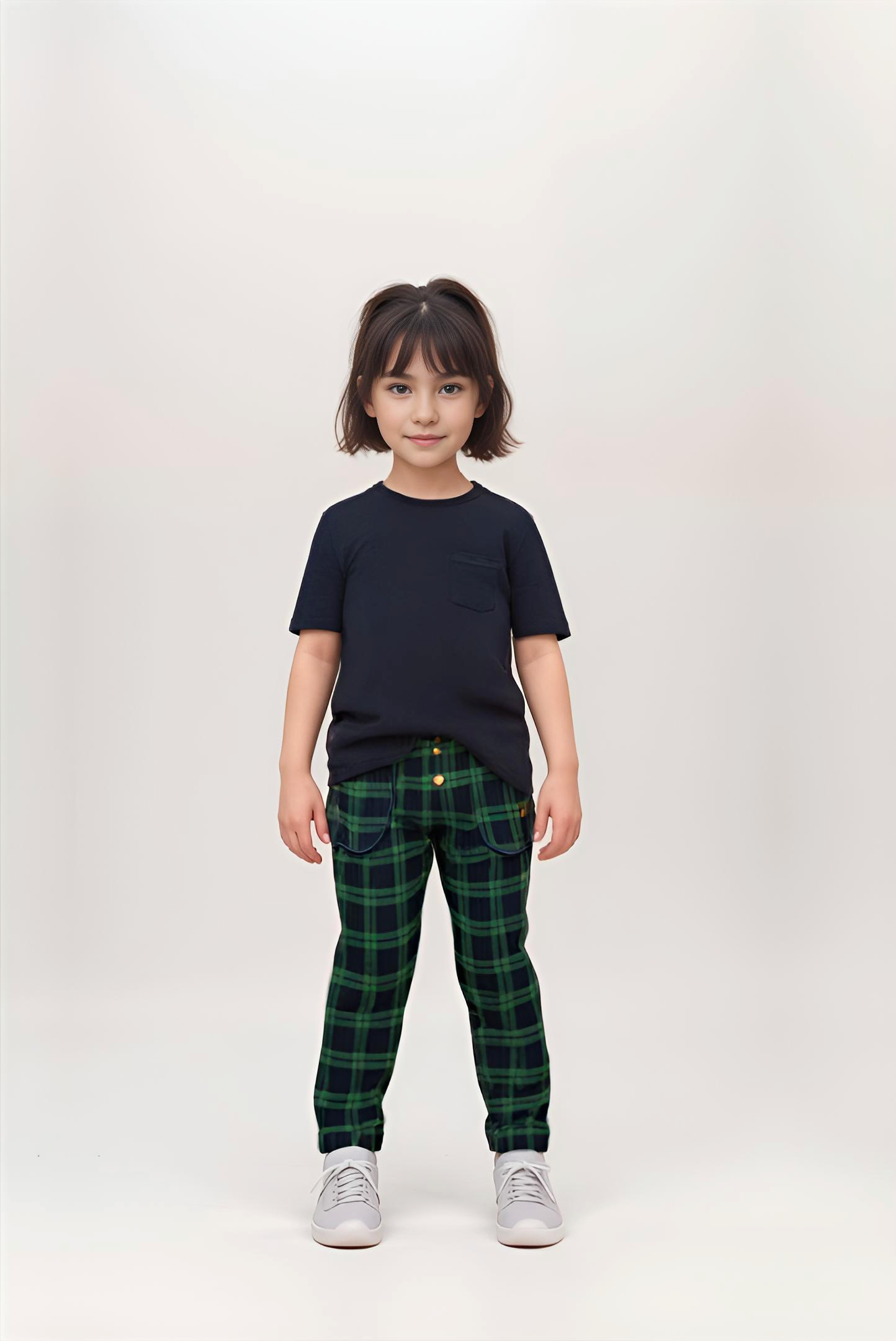 Adaptive Kids Stretch Pants: Elastic Waistband, Full Side Zipper for Easy Undressing