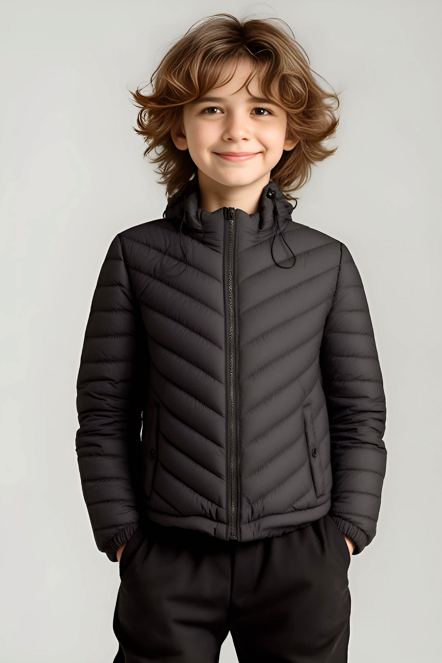 Kids Boy's Jacket Detachable Hood