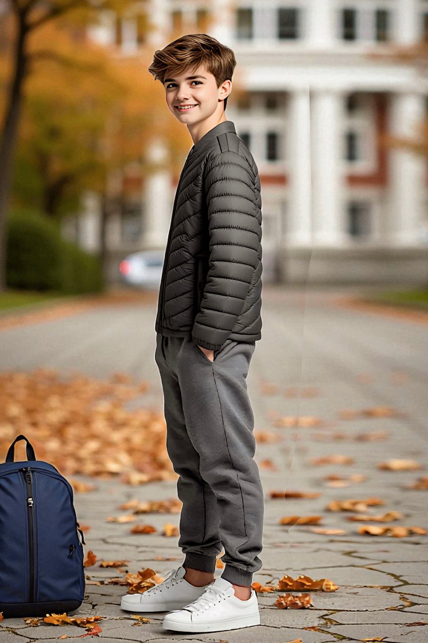 Kids Boy's Jacket Detachable Hood