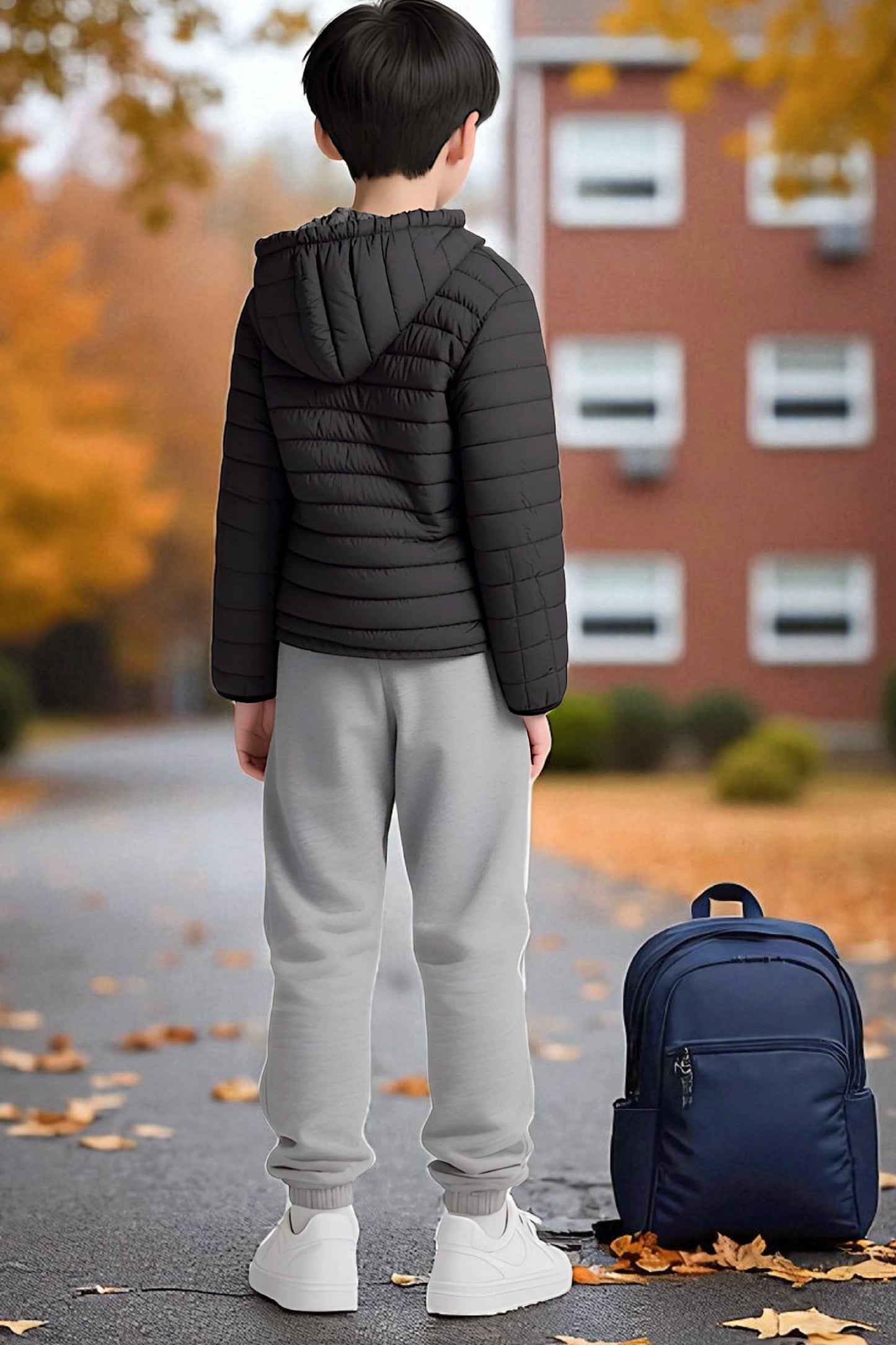 Kids Boy's Jacket Detachable Hood