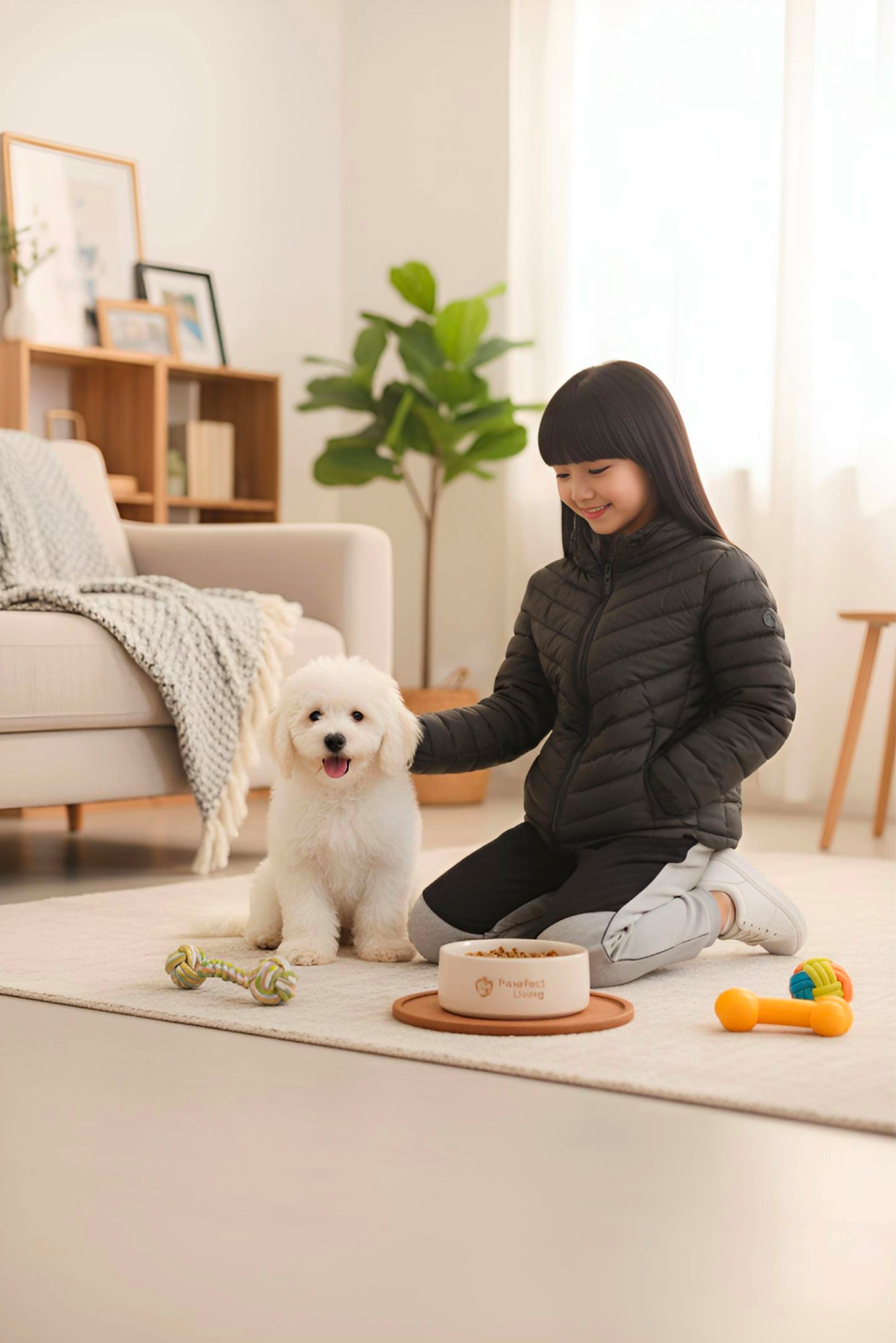 Kids Girls Jacket Detachable Hood