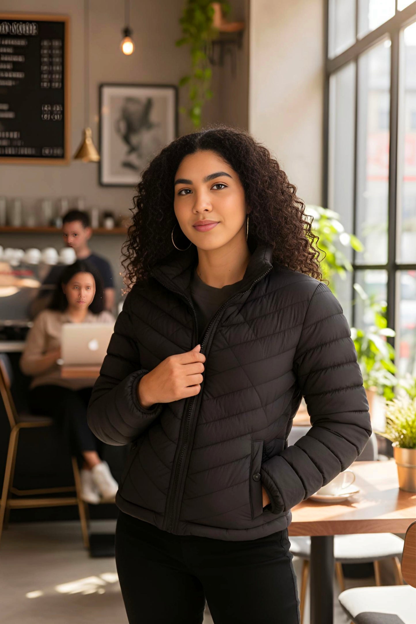 Kids Girls Jacket Detachable Hood