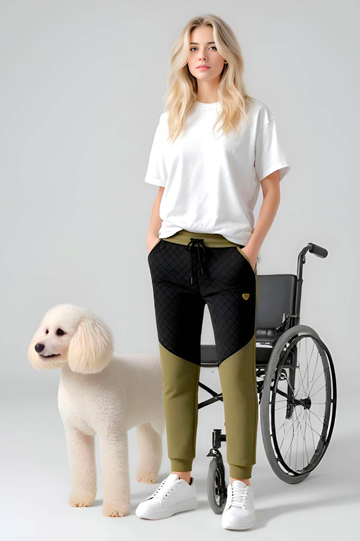 Adaptive Kids Pants with Elastic Waist & Full Side Zipper for Easy Undressing