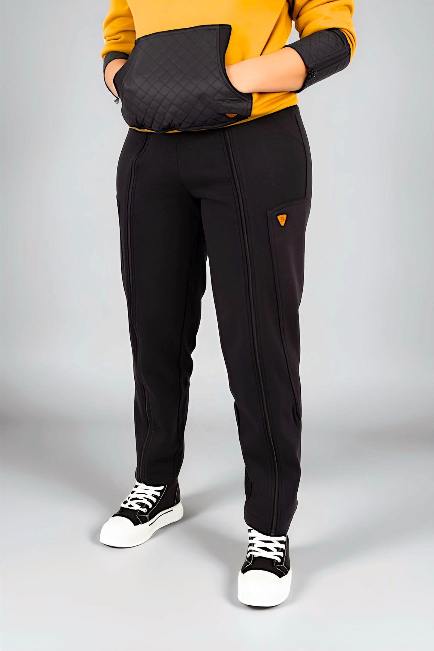 Adaptive Kids Sweatpants with Full-Leg Zippers for Easy Undressing