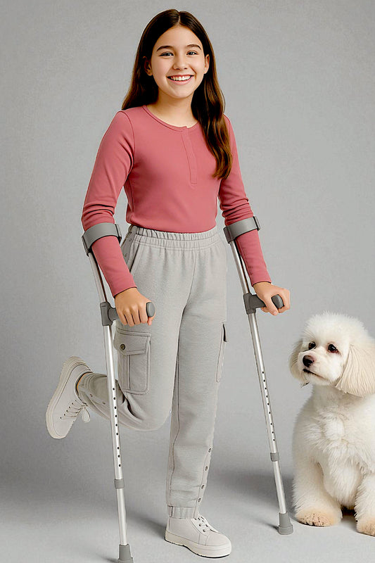 Adaptive Kids Cargo Joggers Pants: Elastic Waist, And Easy-Undressing Side Zipper