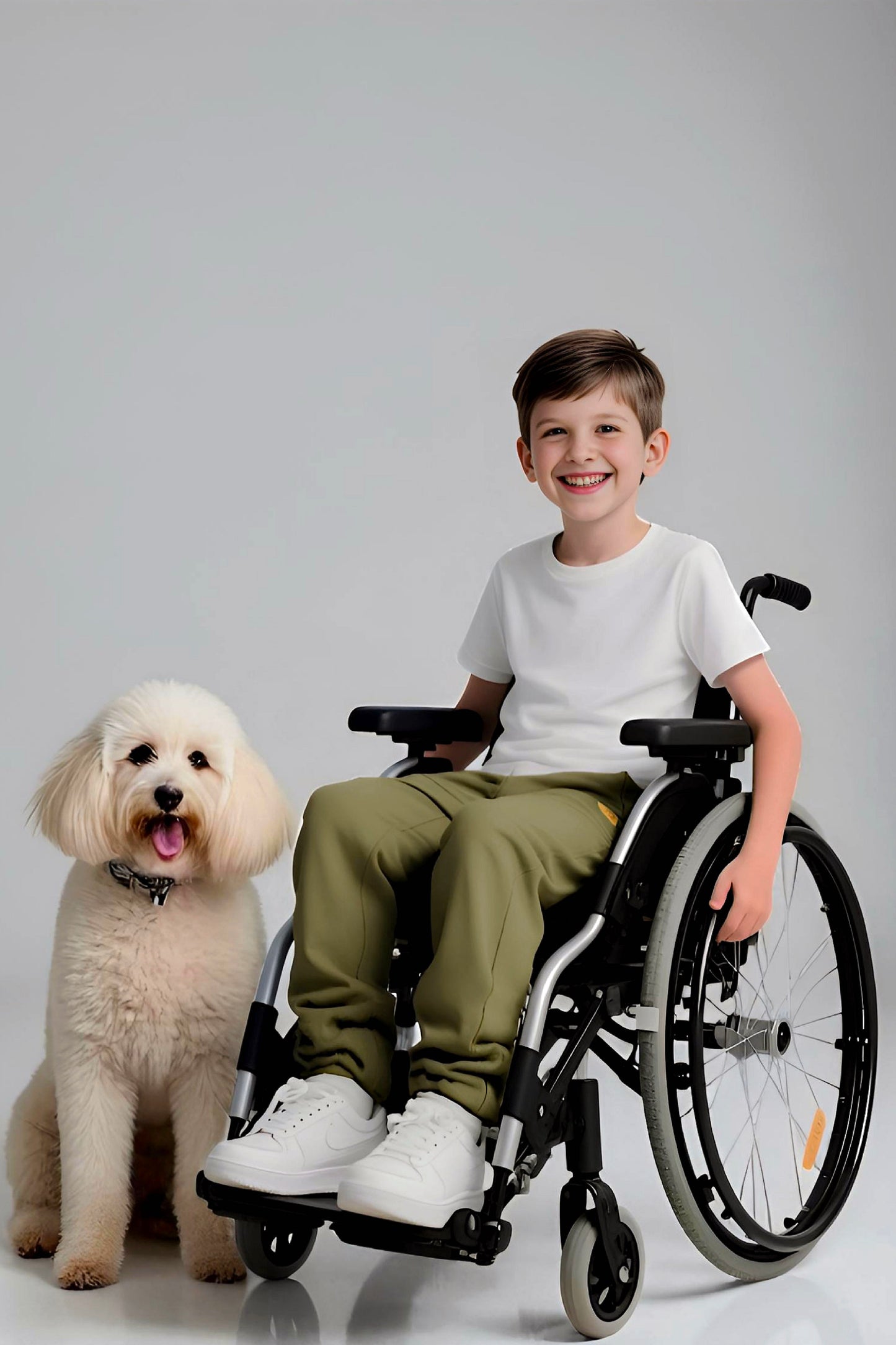 Adaptive Kids Sweatpants: Adjustable Elastic Waist, Zippered Sides for Easy Undressing