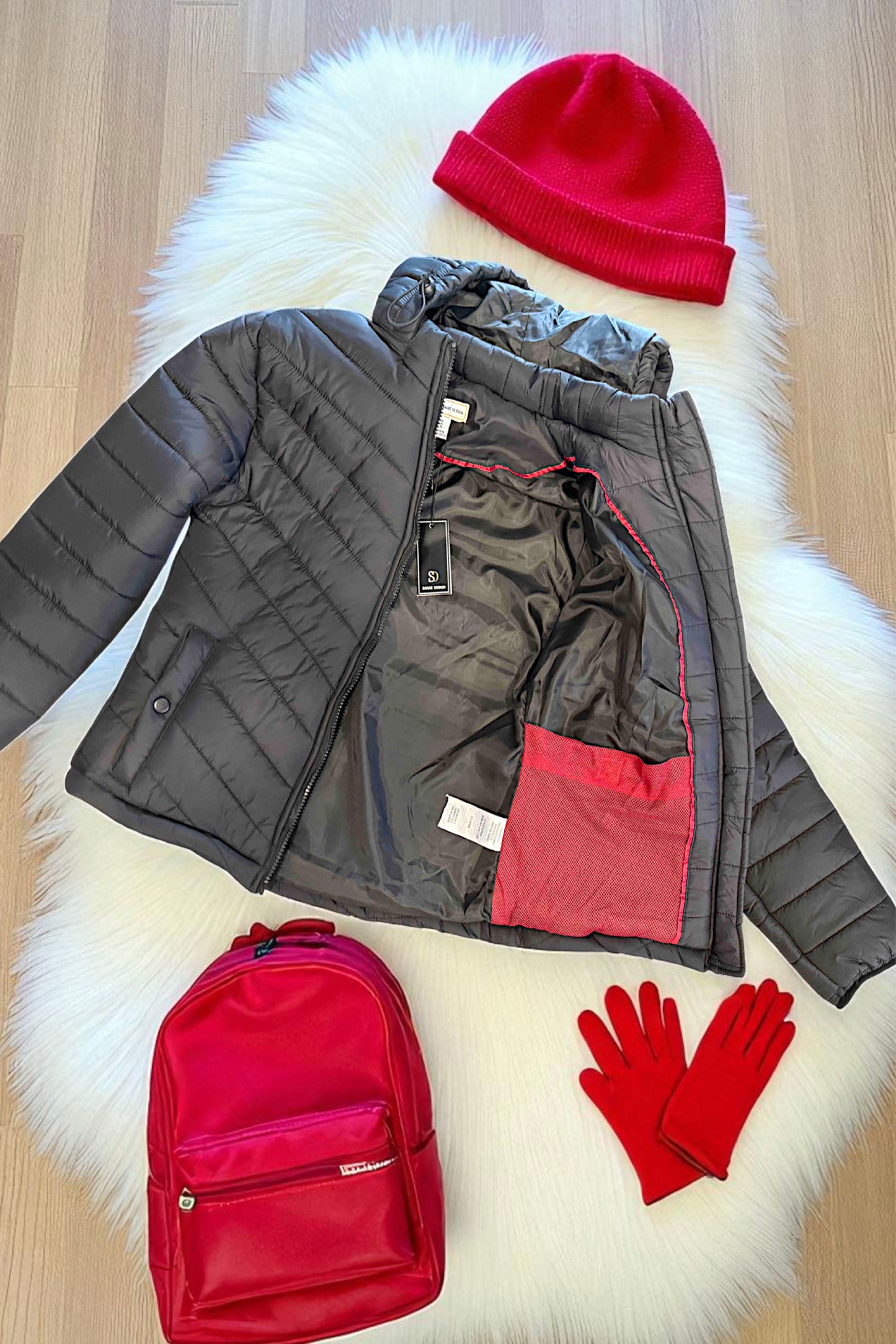 Kids Girls Jacket Detachable Hood